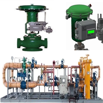 Sliding switch di valvola con Fisher YD/YS Valvole a guida a gabbia a tre vie 3582i Posizionatore meccanico di valvole con 667 testa pneumatica