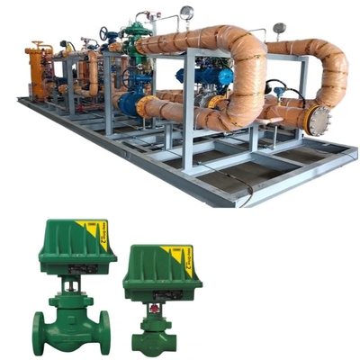 Valvola di controllo del flusso con valvola di controllo EMERSON Fisher D3/D4 con attuatore elettrico di generazione 2