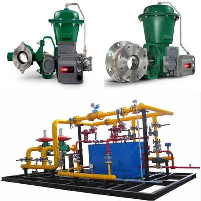 Valvola di controllo del flusso Slid con Fisher Vee-Ball V150/V200/V300 valvola di controllo 2052 attuatore DVC6200 posizionatore