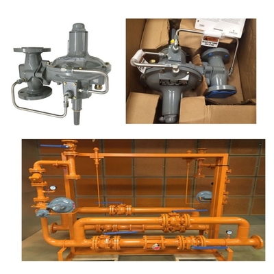 Controllo della pressione/flusso Skid Emerson Fisher 299H/299HV/299HR/299HVR regolatore di pressione e set di manometro Wicka