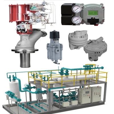 Valvola di controllo pneumatica con segnale di controllo lineare da 4 a 20 MA e connessione a flange per l'intervallo di pressione