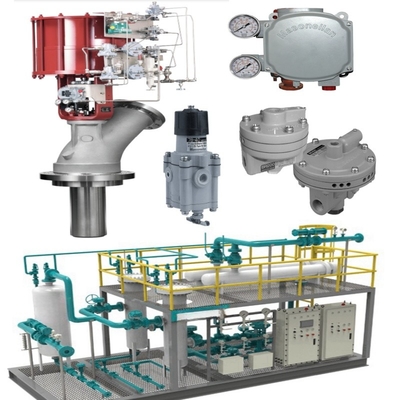 Valvola di controllo pneumatica con segnale di controllo lineare da 4 a 20 MA e connessione a flange per l'intervallo di pressione