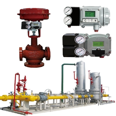 Valvola di controllo del flusso pneumatico con connessione di tipo flange in ferro duttile nodulare e tappo rotativo eccentrico