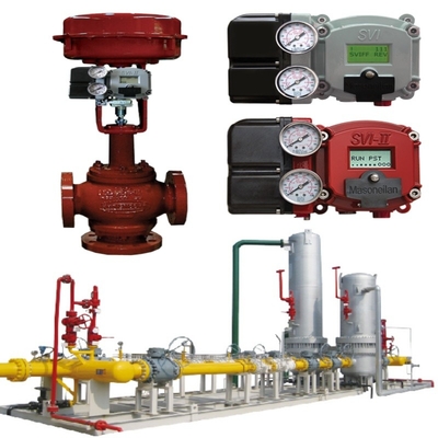 Valvola di controllo del flusso pneumatico con connessione di tipo flange in ferro duttile nodulare e tappo rotativo eccentrico