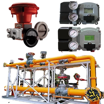 Valvola di controllo del gas naturale Masoneilan 37002 Serie Valvola di controllo della farfalla SVI2 SVI3 4700E Valvola posizionatore 496 interruttore rotativo