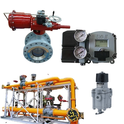 Valvola a sfera di controllo per gas naturale Masoneilan 36005 Serie Valvola a sfera di controllo con 31 attuatori SVI II posizionatore 78-40 regolatore di tensione