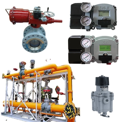 Valvola a sfera di controllo per gas naturale Masoneilan 36005 Serie Valvola a sfera di controllo con 31 attuatori SVI II posizionatore 78-40 regolatore di tensione