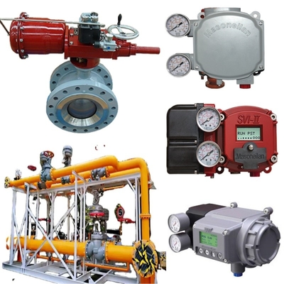 Valvola a sfera di controllo per gas naturale Masoneilan 36005 Serie Valvola a sfera di controllo con 31 attuatori SVI II posizionatore 78-40 regolatore di tensione