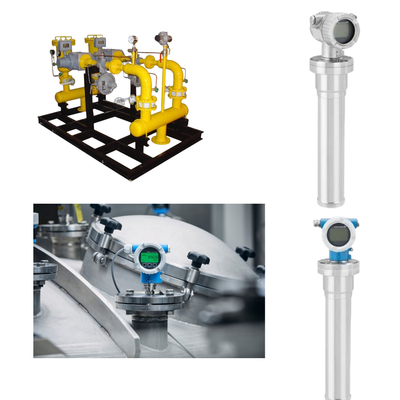 Montaggio a pattinatura Endress di misurazione del livello radiometrico in punto di non contatto + trasmettitore compatto Hauser Gammapilot FMG50