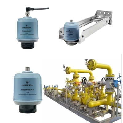 Unità di trattamento dell'acqua montata sullo scivolo con Emerson Rosemount Modello 1280 Radar senza contatto Livello e flusso