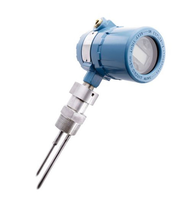 Sistema montato sullo scivolo con trasmettitore di livello radar ad onde guidate Fisher-Rosemount 3301