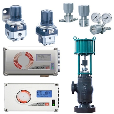 Valvola di controllo equipaggiata con Flowserve Logix 520MD Smart Valve Positioner Bracket Pneumatic Actuator SMC Filter Pressure Reducing Valve