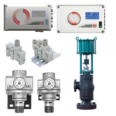 Valvola di controllo equipaggiata con Flowserve Logix 520MD Smart Valve Positioner Bracket Pneumatic Actuator SMC Filter Pressure Reducing Valve