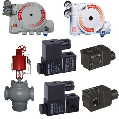 Controller di valvola di flusso Logix 3200MD posizionatore, dotato di attuatore pneumatico e valvola solenoide DELIXE