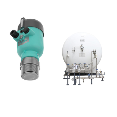 Misurazione del livello del contenitore con il trasmettitore di livello radar FeeJoy RRF5 a 80 GHz