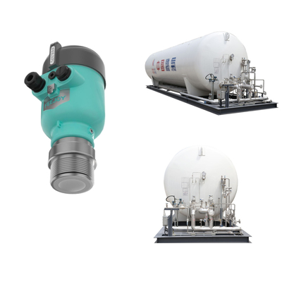 Misurazione del livello del contenitore con il trasmettitore di livello radar FeeJoy RRF5 a 80 GHz