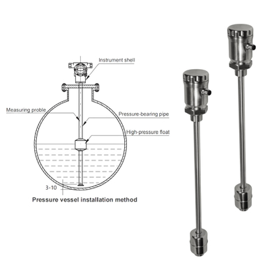 Trasmettitore di livello in acciaio inossidabile FeeJoy FJM-L Trasmettitore di livello magnetostrictivo per serbatoi di stoccaggio Misurazione del livello