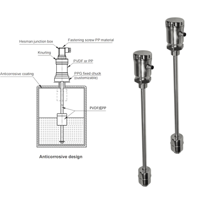 Trasmettitore di livello in acciaio inossidabile FeeJoy FJM-L Trasmettitore di livello magnetostrictivo per serbatoi di stoccaggio Misurazione del livello
