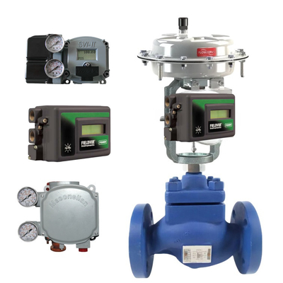 Famous Spiraxsarco Pneumatic Control Valves With Fisher DVC2000 MAsoneilan SVI1000/SVI2 Per Pipe O Parete Montaggio Attachment Alloy / Steel Material Volume Capacità