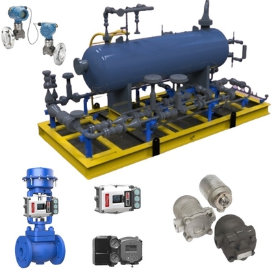 Spiraxsraco Steam Trap FT14 e Bithermo Pneumatic Control Valve con Rosemount Transmitter per il sistema di vapore