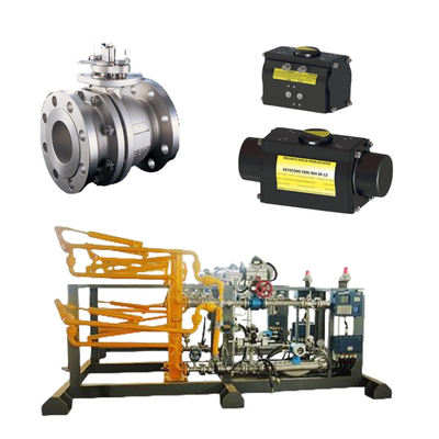Galleggiante KTM EB1 OM-2 Valvole a sfera Attuatore a chiave Fisher DVC6200 HC posizionatore a azione singola per montaggio a pattinaggio