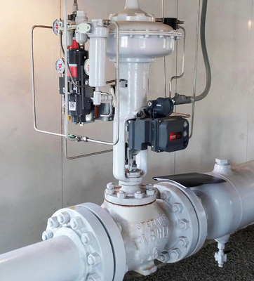 Valvola di controllo pneumatico VRG Valvola di controllo lineare Fisher DVC6200 Controller posizionatore Asco Valvola solenoide per gas naturale