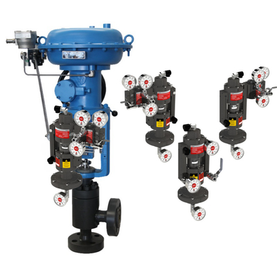 Valvola di controllo pneumatico VRG Valvola di controllo lineare Fisher DVC6200 Controller posizionatore Asco Valvola solenoide per gas naturale