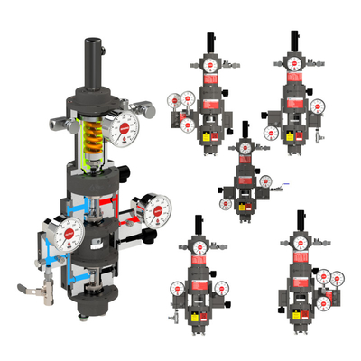 Valvola di controllo azionata pneumaticamente VRG VGP-100 Valve Gas Positioner Controller personalizzato per l'industria del gas naturale