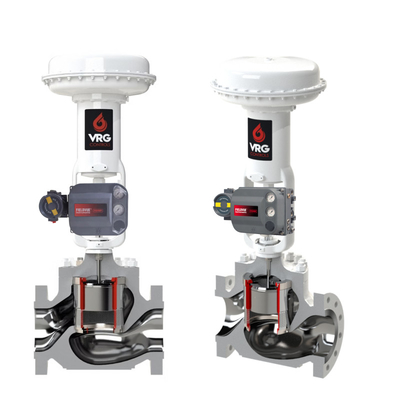 VRG Rotary Control Valve Packages Modular Customized Valve Gas Positioner Pilot Controllers per l'industria del controllo del gas naturale