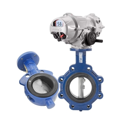 Valvole di controllo elettriche con valvola a farfalla Keystone F990/F920 con attuatore elettrico a rotore IQ3