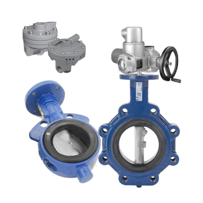 Valvole di controllo elettriche con valvola a farfalla Keystone F990/F920 e Masoneilan BR200 con attuatore elettrico AUMA per tubi