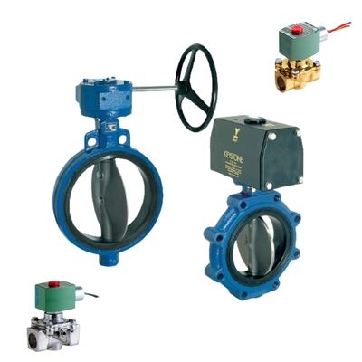 Attuatore pneumatico per valvola a farfalla serie Keystone F990 e elettrovalvola Asco per centrale elettrica