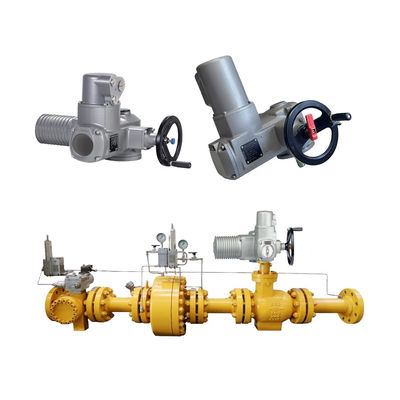 Attuatore elettrico Auma SA e controllo AM con valvola a sfera per skid regolatore di gas naturale cinese
