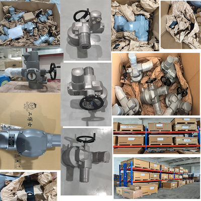 Attuatore elettrico Auma SA e controllo AM con valvola a sfera per skid regolatore di gas naturale cinese