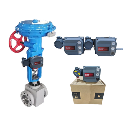 Valvo di controllo dell'iniezione di gas pneumatico fabbricante personalizzato Fisher singolo doppio agire con feedback DVC6200 Valve Positoner
