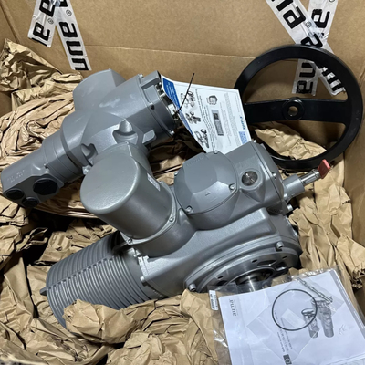 Valvola a flusso assiale elettrica personalizzata WUZHONG A2000, attuatore Auma, riduttori GS a rotazione parziale, attuatori SA multi-giro