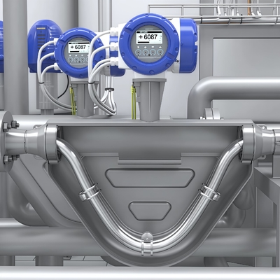 Coriolis Flowmeter Krohne OPTIMASS 1400 Liquid and Gas Flow Measurement Devices Coriolis Mass Flow Meters for Process Control 
