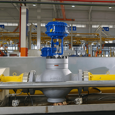 Posizionatore valvole intelligente Masoneilan SVI1000 SVI2 SVI3, pneumatico, a membrana, rivestito, valvola di controllo a sede singola per l'industria chimica