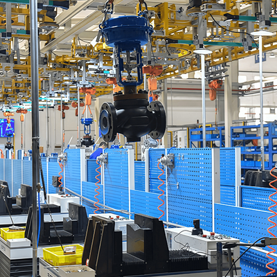 Posizionatore valvole intelligente Masoneilan SVI1000 SVI2 SVI3, pneumatico, a membrana, rivestito, valvola di controllo a sede singola per l'industria chimica