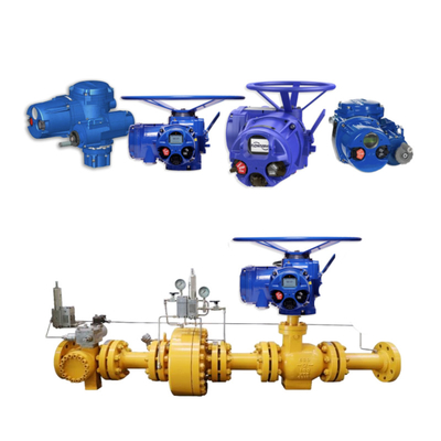 Attuatore elettrico per valvole Flowserve Limitorque MX QX Series Personalizzato Cina Controllo flusso valvole industriali multi-giro e quarto di giro