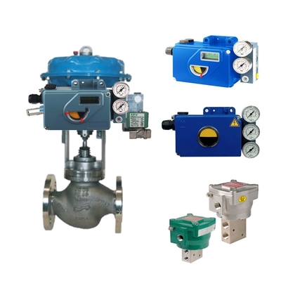 Valvola di controllo cinese a cambio rapido a seduta singola con FOXBORO SRD991 Valve Postitioner con Valvola solenoide Asco