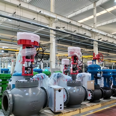 Valvola di controllo a tre vie pressione valvola di controllo in gabbia bilanciata Samson 3730 Tipo posizionatore di valvola elettro pneumatica HART