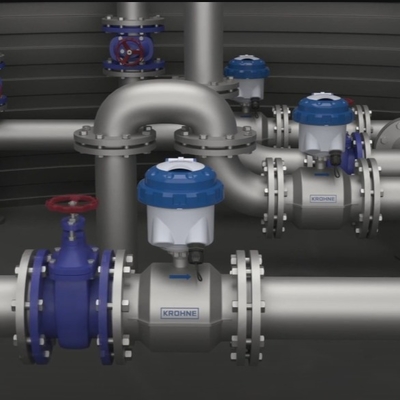 Misuratore di portata elettromagnetico per liquidi WATERFLUX 3070 di Krohne