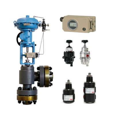 Valvola di controllo livello liquido ricco di ammoniaca cinese con posizionatore SAMSON 3730, filtro regolatore Tissin TS300, valvola di blocco TS200