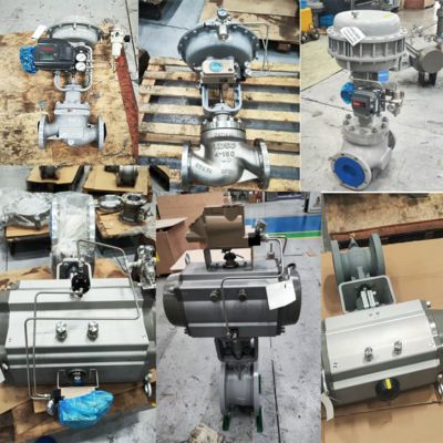 Valvola di controllo cinese con attuatori pneumatici KTM AW AWN e posizionatore valvole KOSO EPA800 EPB 800 EPC800 e filtro regolatore Fisher 67cfr