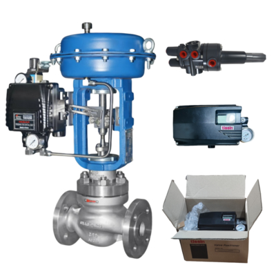 New Pneumatic Control Ball Valve and Positioner Tessin Smart Valve and Fisher 377 Trip Valve Stock Supplier