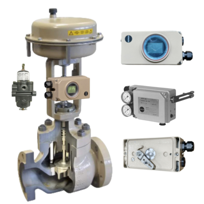 Yellow Control Valve Samson Pneumatic Ball Valve And Samson 3730-3/4763/Control Valve Positioner Stock Supplier