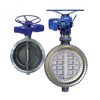 Trattamento dell'acqua del GNL Attuatore elettrico intelligente Industrial Electric Triple Eccentric Butterfly Valve