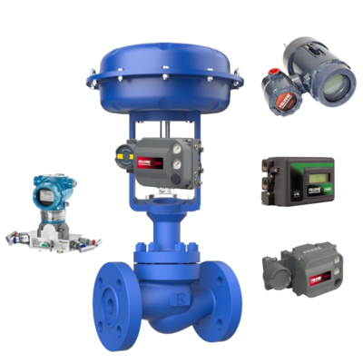 Nuova valvola di controllo pneumatica Spirax Sarco Valve e trasmettitore Rosemount Fisher DVC2000/DVC6200 e controllore di livello digitale Fisher DL3010 Fornitore di stock