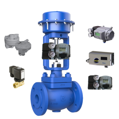 Nuova valvola di controllo pneumatica Spirax Sarco e posizionatore Masoneilan SVI2/SVI1000 e altre parti di valvole BR200/BR400 e elettrovalvola Burkert